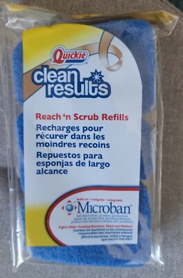 Brand new Quickie Clean Results Reach N Scrub Refills 3 Pack 3 units (9 total)