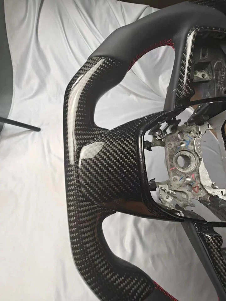 Carbon Fiber Steering Wheel Accord 2008-2012 Steering Wheel For Honda Civic - Image 4 of 4