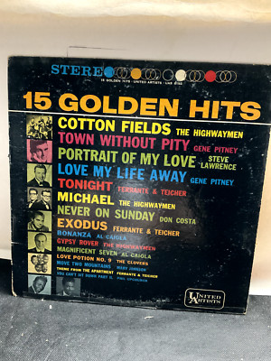 A72 15 Golden Hits, 1962 United Artists Records UAS 6192