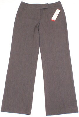 Rafaella 2 Way Stretch Gabardine Classic Gray Slim Dress Pants Womens 10 (32X32)
