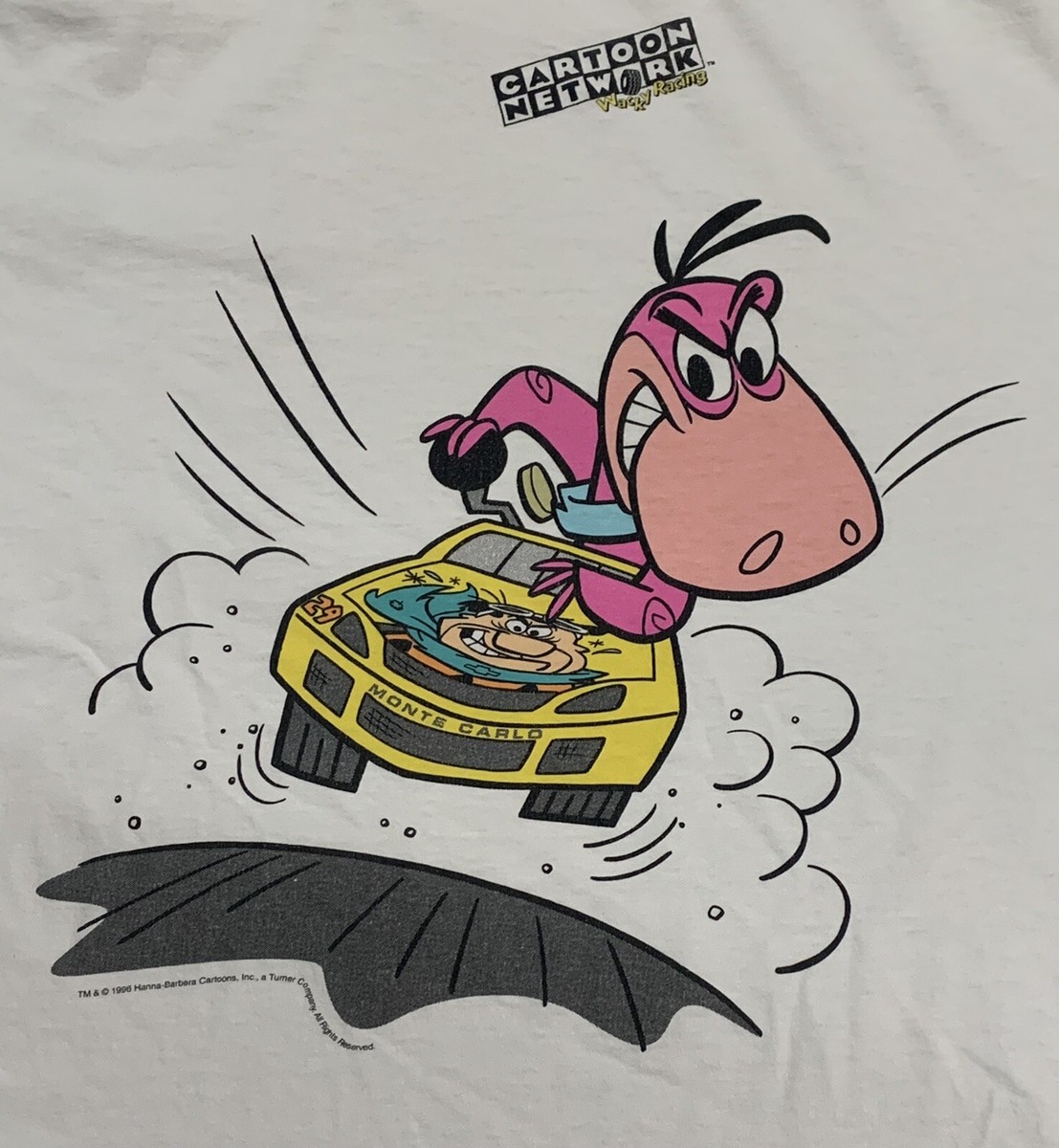 Vintage The Flinstone WACKY RACES XLsize