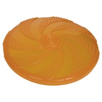 Nobby Tpr Fly-Disc Orange 18,5 Cm - Wurfscheibe FüR Hunde, Leuchtet Im Dunkel