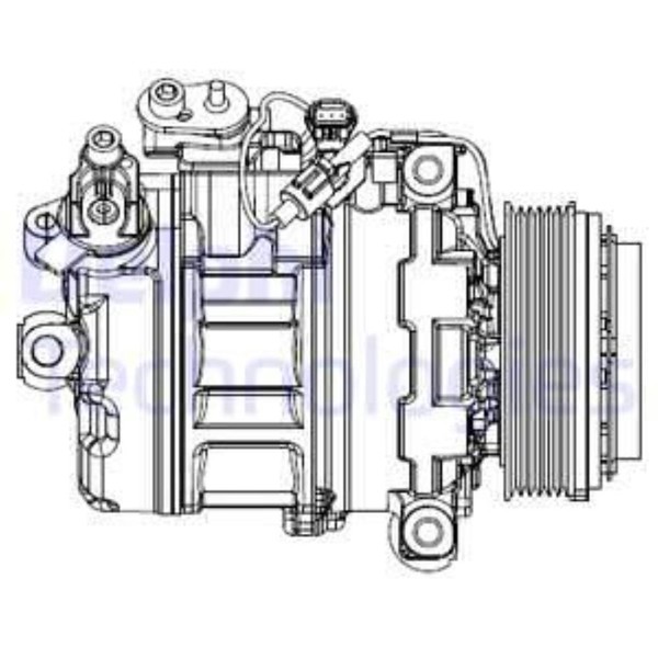 Delphi Kompressor Klimaanlage Passend FüR BMW 3Er E90 E93 E60-image