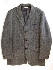 VTG Harris Tweed Made in England Strawbridge & Clothier Wool Blazer 40R