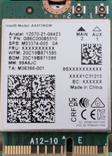 AX411 WiFi 6E CNVio2 Tri Band 2.4 5  6GHz DCT Single Pack Killer 1690i option