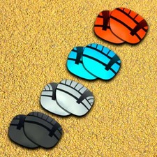 4 Pairs Lenses Replacement for-Oakley Beckon Polarized-Black Silver Ice Blue Red