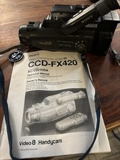 Sony Handycam Video 8 Recorder CCD-FX420 w/ Manual Charger FOR PARTS