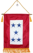 12x18 Embroidered 5 Five Star Blue Military Service Nylon Flag 12"x18" Banner