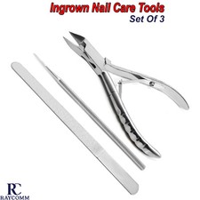 Manicure Pedicure Podiatry Ingrown Toenail Cutter Clippers Diamond Deb Nail File