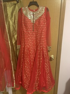 mirror anarkali dress