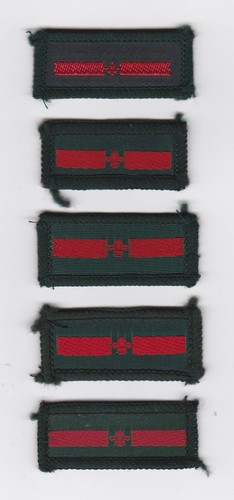 1970-1990's BRITISH / UK SCOUTS - SERVICE FLASH SCOUT PROFICIENCY BADGE (5 VAR) - Bild 1 von 2
