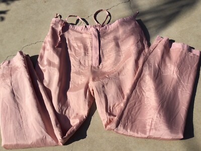 G.M.P. Women 100% Linen Classic fit Viscose lined pant dusty Rose size XL