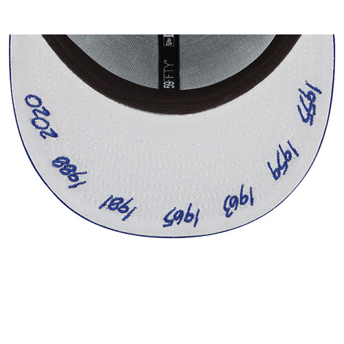 New Era L.A Dodgers Fitted Hat MLB 7X World Champion Patch New Era L.A Dodgers Fitted Hat MLB 7X World Champion Patch