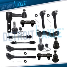 14pc 2WD Front Ball Joint Tie Rod Pitman Idler Arm Sway Bar for Dodge Ram 2500