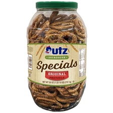 Utz Pretzels, Sourdough Specials Original, 26 oz Barrel