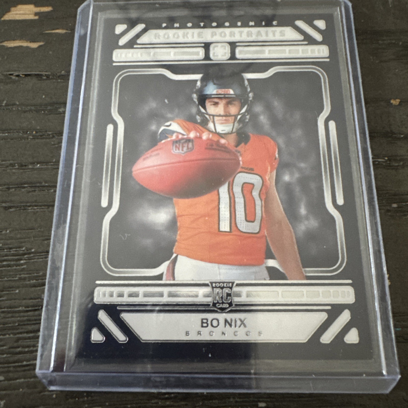 2024 Panini Photogenic Rookie Portrait Bo Nix #196 (RC) Denver Broncos SP