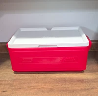 Coleman Party Stacker 24 qt Stackable Cooler Box Red/White Hard-Sided
