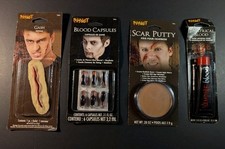 Spirit Halloween Special Effects Makeup Lot - Vampire Blood, Scar Putty, Gash 