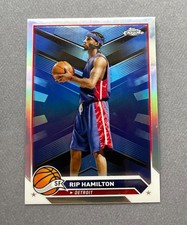 2023-24 Topps Chrome Basketball Rip Hamilton Refractor #109 Pistons