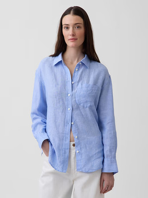 GAP - 100% Linen Oversized Shirt - Sale Off