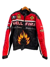 VTG  YOHJI FERARRI MALBORO STYLE HELLFIRE RACING JACKET CRAZY BOXY FIT