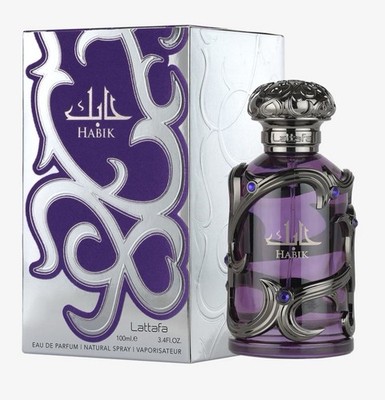Lattafa Habik Eau de Parfum for Men, 100ml (3.4 fl oz) Aromatic Woody Fragrance 