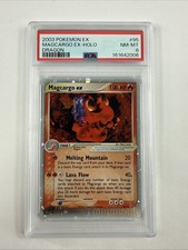 Pokemon Magcargo EX Dragon 2003 Holo Rare #95 PSA 8 NM-MT