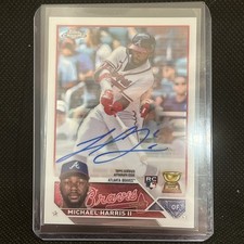 2023 Topps Chrome Michael Harris II Rookie Auto Atlanta Braves RC Rookie Cup
