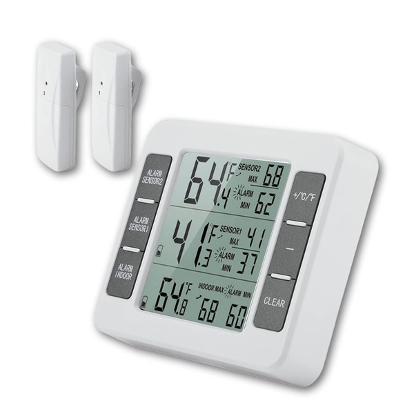 KüHlschrank Thermometer Digital Gefrierschrank Thermometer LCD Anzeige-image