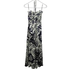 NWT ANTHROPOLOGIE DELFI Halter Maxi Dress Size S Floral Retail 420.00