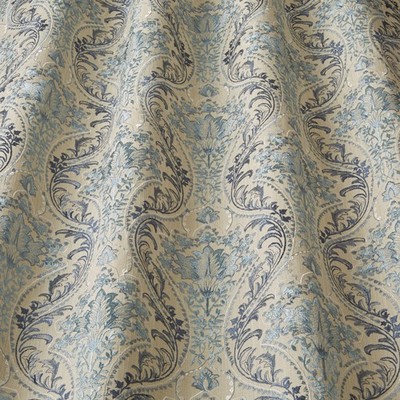iLiv bestickter Gardinenstoff 2,6 Meter Lynwood Indigo Polster Kissen