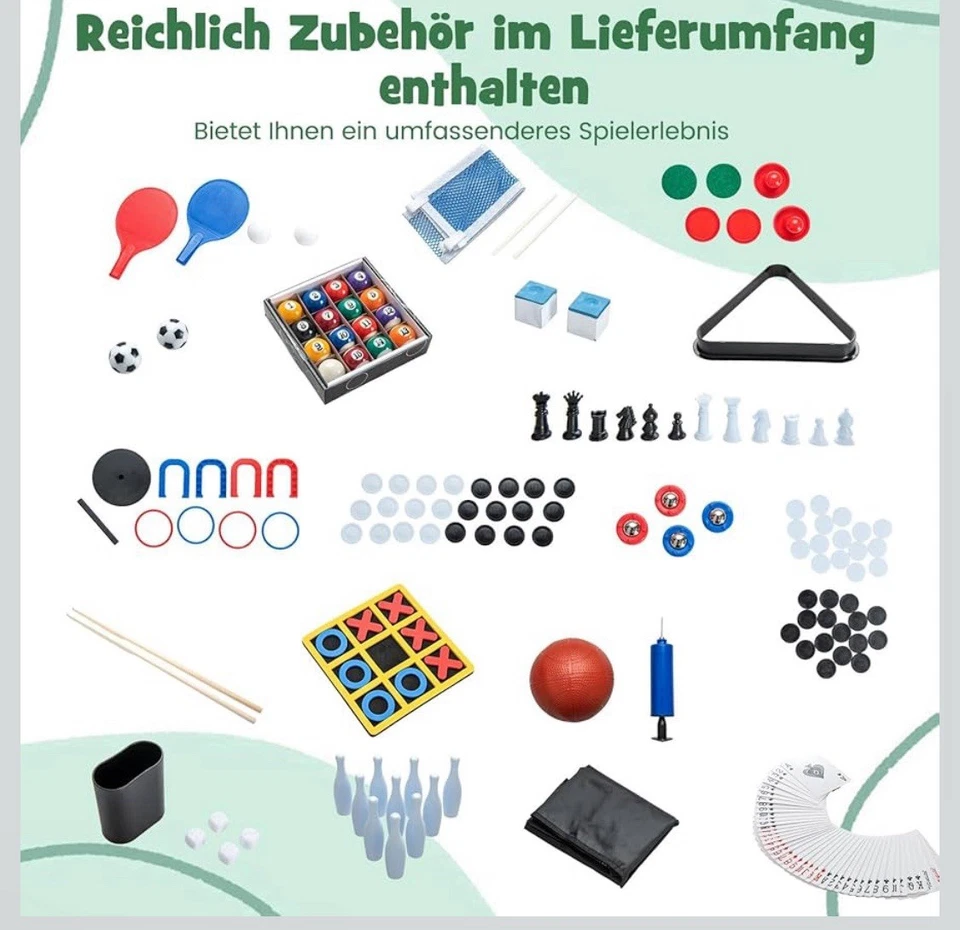 Spieltisch Tischfußball Kickertisch Multigame Billard,14/1 - Bild 4 von 4