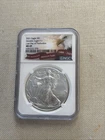 2021 $1 Type 1 American Silver Eagle NGC MS69 Brown Label
