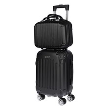 Set valigie rigide 2 pezzi valigia da viaggio trolley valigia TSA borsa cosmetica borsa