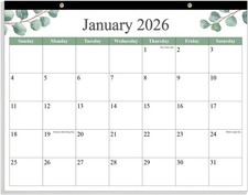 Desk Calendar 2026 - Calendar 2026-2027 from January 2026 to June 2027, 18 Mo...