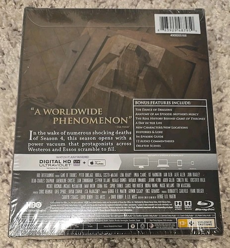 GAME OF THRONES Complete Fifth Season 5 STEELBOOK + Sigil Magnet Blu-ray Digital - Picture 2 of 6
