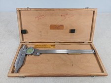 Helios Heavy Duty Dial Caliper  0-10" Range .001" Graduation in Wood Case