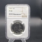 1959 50C Silver Proof Franklin Half Dollar - NGC PF 68 - Fee US Shipping