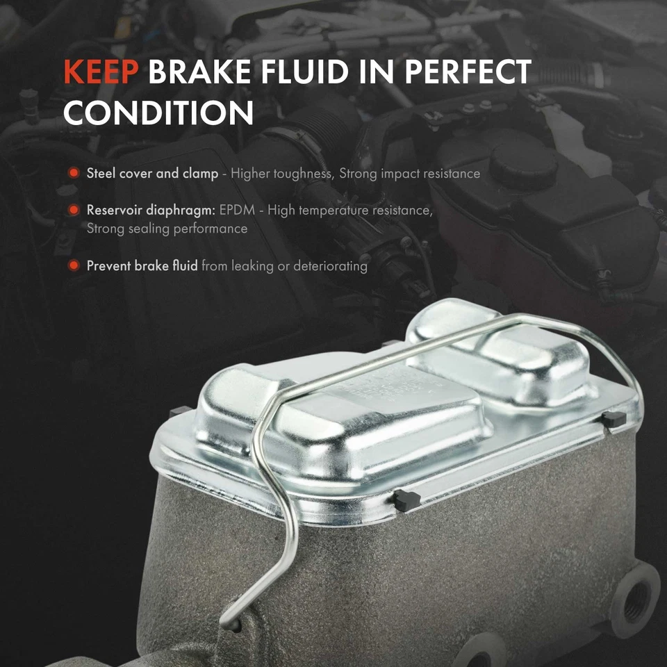Cilindro maestro de freno con depósito para Chevrolet C30 G30 K30 P30 GMC C2500 C35 Foto 3 de 4