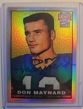 2001 Topps Archives Reserve Rookie Reprint Autographs #ARA-DMA Don Maynard Auto