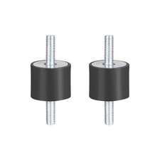 2pack 25 x 20mm Rubber Mounts Vibration Isolators with M6 x 18mm Stud