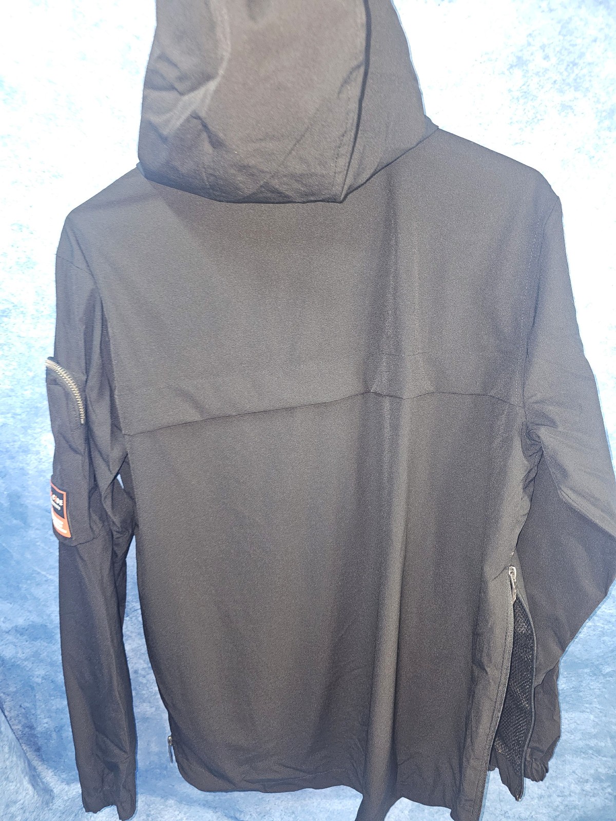 Men's Life code J03 Black pullover windbreaker S … - image 9