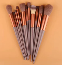 Makeup Brush Set 13Pc Foundation Blush Eyeshadow Blending Kit