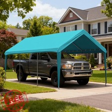 Pakunoda 12'x20' Carport Canopy Cover 800D Heavy Duty