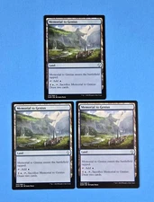 3x Memorial To Genius Dominaria 2018 DOM Mtg Magic Card Blue Island Land 243