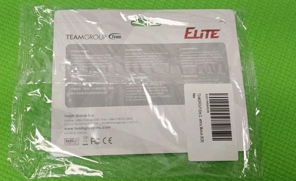 TED48G2400C16BK Team Group RockSoul 8GB DDR4-2400MHz Non-ECC Desktop Memory 1x8G - Image 3 of 3