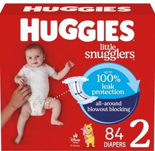 HUGGIES Disney Baby Little Snugglers Diapers - Size 2, 12-18 LBS, 84 Count