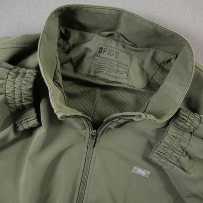 FIGS Medical Scrub Full Zip Mesh Panel Women Technical Jacket 4XL Nursing