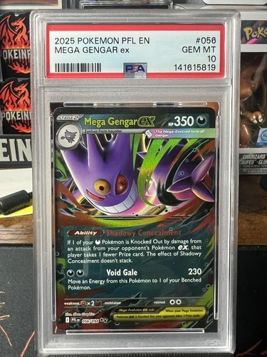 ME02: Phantasmal Flames #056/094 Mega Gengar ex PSA 10