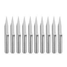 1/8" Shank 0.2mm Tip 45 Degree Carbide Wood Engraving Bit CNC Router Tool 10pcs